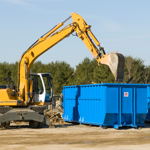 what size residential dumpster rentals are available in Antreville SC